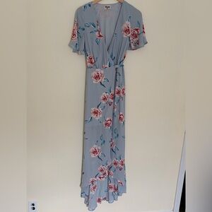 Show Me Your MuMu Sophia Wrap Dress Kendall Floral Medium